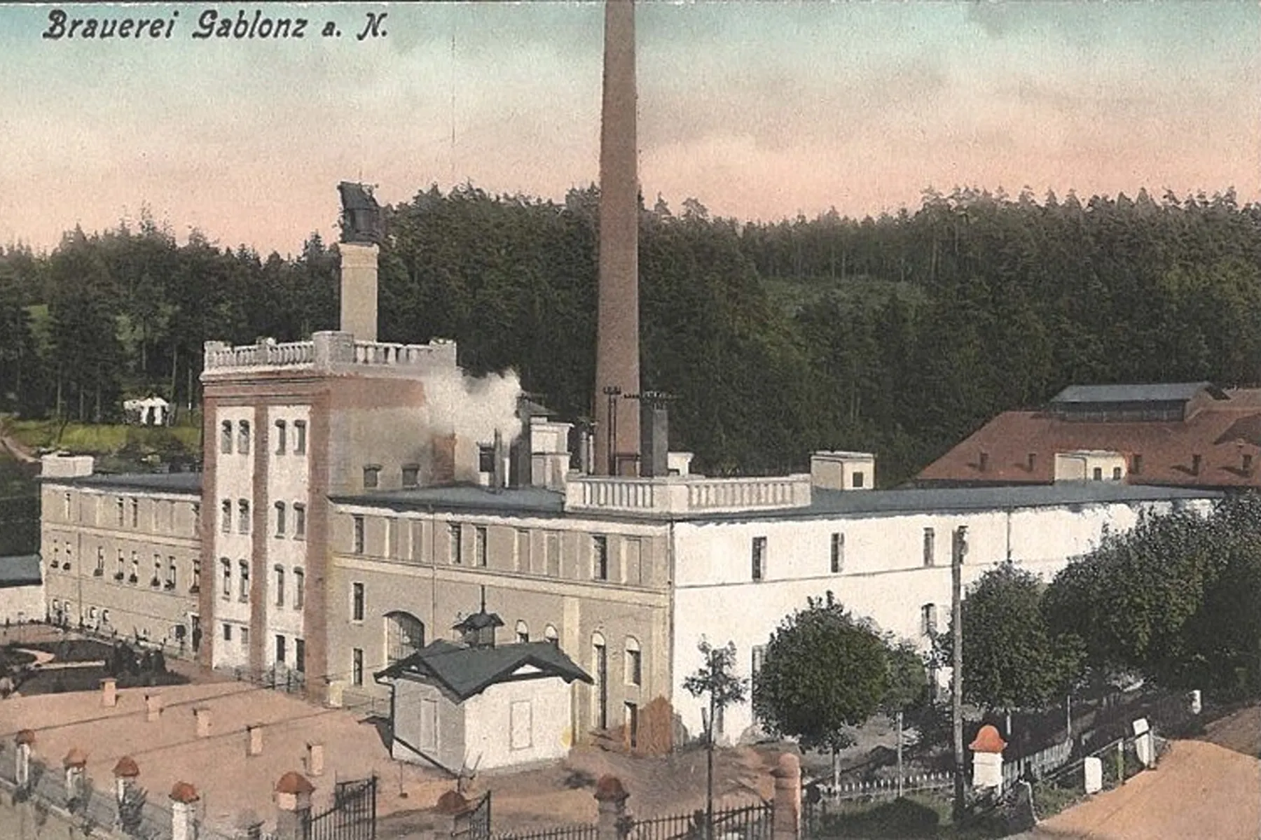 Jablonecký pivovar po přestavbě v roce 1907